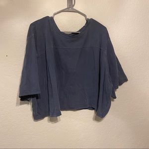 Navy Crop Top